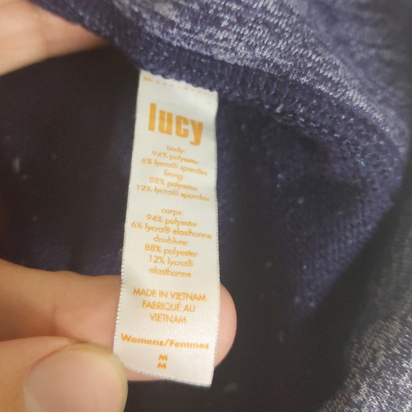 Lucy Athletic Zip Jacket Women’s Medium | Purple Grey Running Exercise Fleece Li - Picture 8 of 10